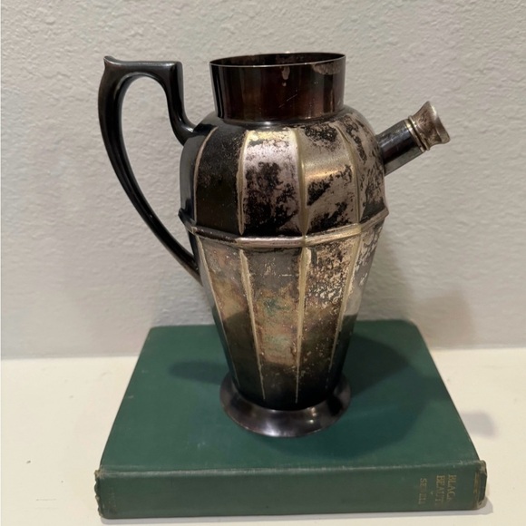 Antique 1920s Art Deco Silver Plated Apollo Bernard Rice & Sons Cocktail Pitcher - Picture 4 of 10